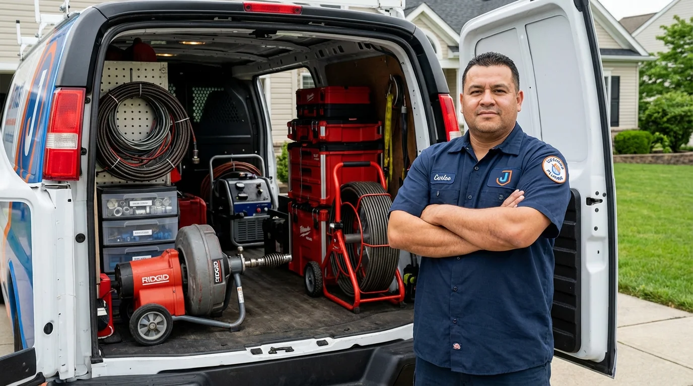 Professional drain cleaning equipment and Johns Plumbing LLC plumber in Lebanon Junction