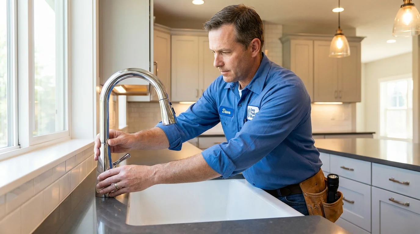 Kitchen faucet installation by Johns Plumbing LLC in Lebanon Junction